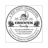 感謝祭コルヌコピアトルコ家族の饗宴の好意 ラバースタンプ (インプリント)