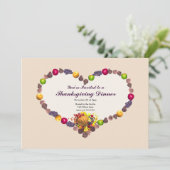 感謝祭コルヌコピアハートディナー 招待状 (スタンド正面)