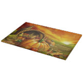 感謝祭コルヌコピアパンプキンフィールド カッティングボード (角)