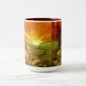 感謝祭コルヌコピアパンプキンフィールド ツートーンマグカップ (中央)