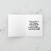 感謝祭コルヌコピアホリデーカード シーズンカード (内部)