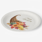 感謝祭コルヌコピア紙プレート ペーパープレート (アングル)