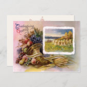 感謝祭コルヌコピア葉書 シーズンポストカード (正面/裏面)