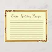 感謝祭コルヌコピカスタムアレシピカード ポストカード (裏面)