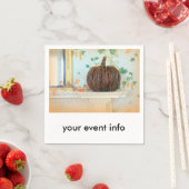 感謝祭コロニアル紙ナプキン スタンダードカクテルナプキン (インサイチュ)