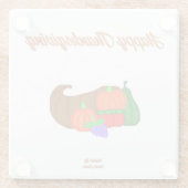 感謝祭コーヌコピアグラスコースター ガラスコースター (裏面)