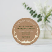 感謝祭コーンブレッドコラードグリーンブラックアイピー 招待状 (スタンド正面)