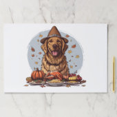 感謝祭ゴールデンレトリバードッグ ペーパーパッド (インサイチュ)