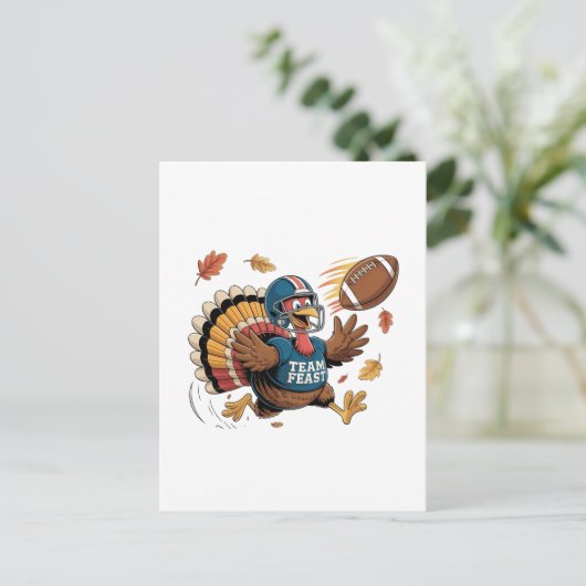 感謝祭サッカーターキーファンタジーサッカー インビテーションポストカード (スタンド正面)