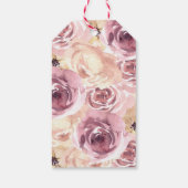 感謝祭サンキューパンプキンピンクグリッター ギフトタグ (裏面)