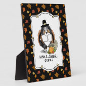 感謝祭シェットランドシェプドッグ(ブルーメルルおもしろい) フォトプラーク (側面)