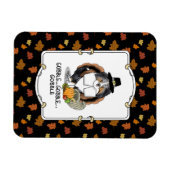 感謝祭シェットランドシェプドッグ(ブルーメルルおもしろい) マグネット (横)