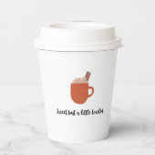 感謝祭シェフ調理師おもしろい引用文とトルコ 紙コップ (裏面)