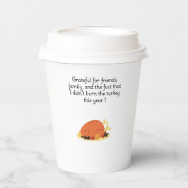 感謝祭シェフ調理師おもしろい引用文とトルコ 紙コップ