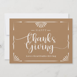 感謝祭シックエレガントアッシュ シーズンカード