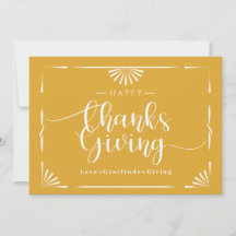 感謝祭シックエレガントマスタード