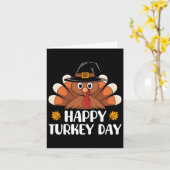 感謝祭シャツボーイズ子供へ幼児ハッピートゥ カード (黄色い花)