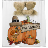 感謝祭シャワーカーテン シャワーカーテン (正面)