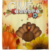 感謝祭シャワーカーテン シャワーカーテン (正面)