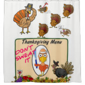 感謝祭シャワーカーテン シャワーカーテン (正面)