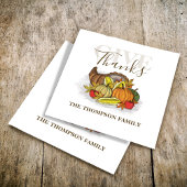 感謝祭シンプルのコルナエレガント与え感謝していコピア スタンダードカクテルナプキン