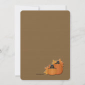 感謝祭シーズン招待状 招待状 (裏面)