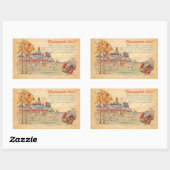 感謝祭ジョイスヴィンテージシール 長方形シール (シート)