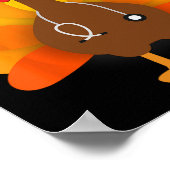 感謝祭スクラブトップス女性トルコナースホリデー ポスター (角)