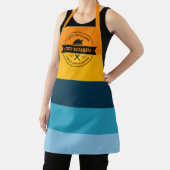 感謝祭スタイリッシュモダンストライプのパーソナライズされた エプロン (インサイチュ)