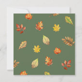 感謝祭スタイリッシュ素朴の友だちディナー 招待状 (裏面)