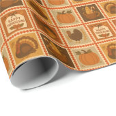 感謝祭スタンプラージュ ラッピングペーパー (ロールコーナー)