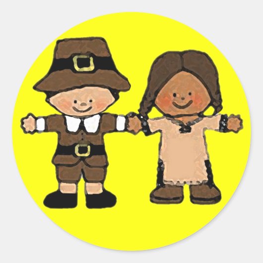 感謝祭スタンプ ラウンドシール (正面)