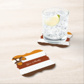 感謝祭ストライプのイベント ペーパーコースター (インサイチュ)