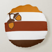 感謝祭ストライプのイベント ラウンドクッション (裏面)