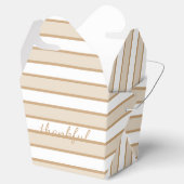 感謝祭ストライプ持ち出しコンテナボックス フェイバーボックス (オープン)