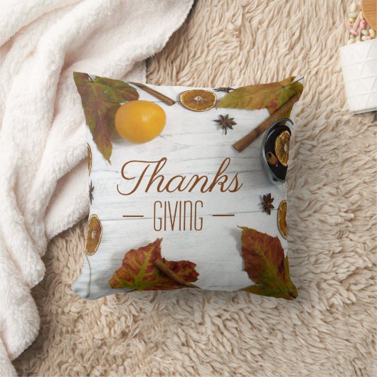 感謝祭スパイス クッション (ブランケット)