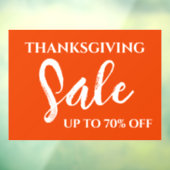 感謝祭セールの看板，小売店の看板，店舗 ウィンドウサイン (シート3)