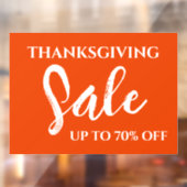 感謝祭セールの看板，小売店の看板，店舗 ウィンドウサイン (シート2)