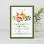 感謝祭タイポグラフィ秋ハーベストブーケ シーズンカード (スタンド正面)