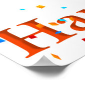 感謝祭タイムハッピーバースデーポスター ポスター (角)