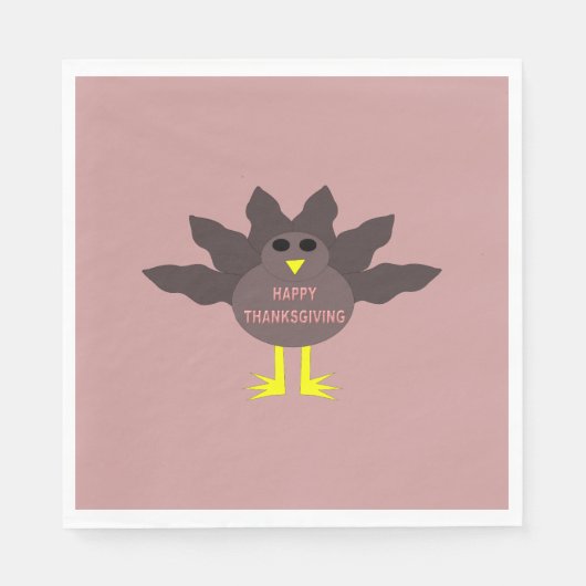 感謝祭タケカクテルナプキンズ スタンダードランチョンナプキン (正面)