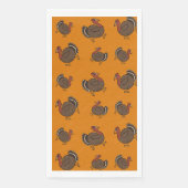 感謝祭ターキーオレンジ紙ゲストタオル (正面)