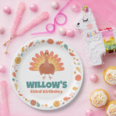 感謝祭ターキーゴブルゴブル誕生日 ペーパープレート (パーティー)