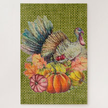 感謝祭ターキージグソーパズル