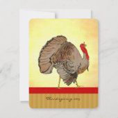 感謝祭ターキーディナーパーティの招待状 招待状 (裏面)