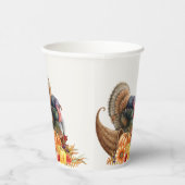 感謝祭ターキーパンプキンス紙カップ 紙コップ (右)