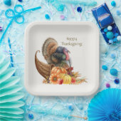 感謝祭ターキーパンプキンス紙プレート ペーパープレート (パーティー)