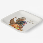 感謝祭ターキーパンプキンス紙プレート ペーパープレート (傾斜あり)