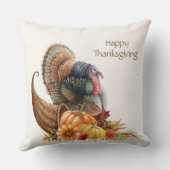 感謝祭ターキーパンプキンス装飾用クッション クッション (裏面)