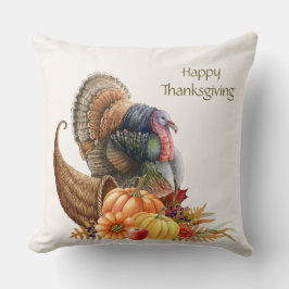 感謝祭ターキーパンプキンス装飾用クッション クッション